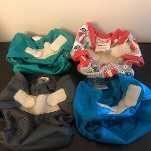 4 Newborn Rumparooz Covers for Cloth Diapers